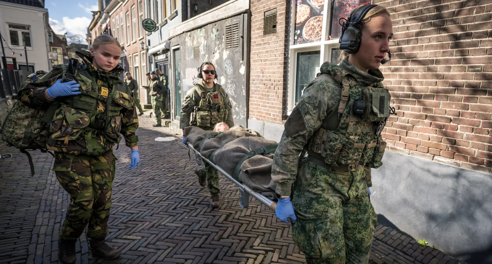 Militaire geneeskundige oefening met Firda studenten