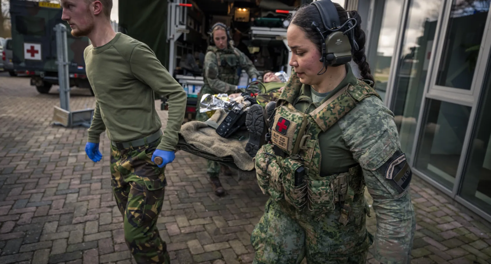 Militaire geneeskundige oefening met Firda studenten