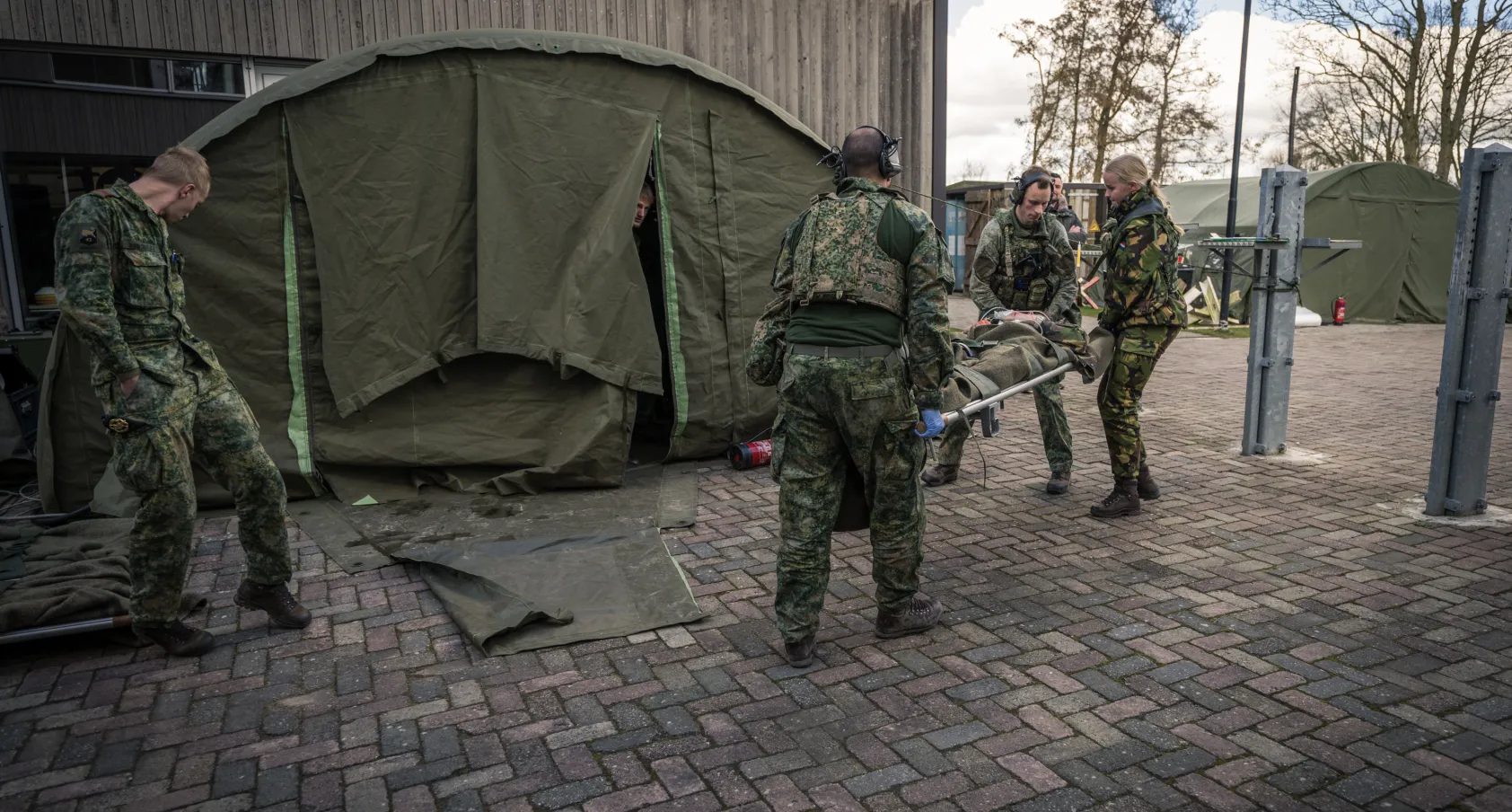 Militaire geneeskundige oefening met Firda studenten